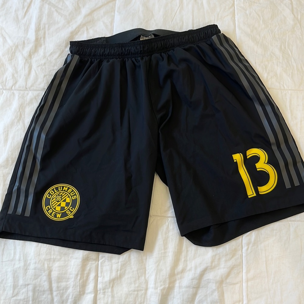 Adidas player worn Columbus Crew shorts